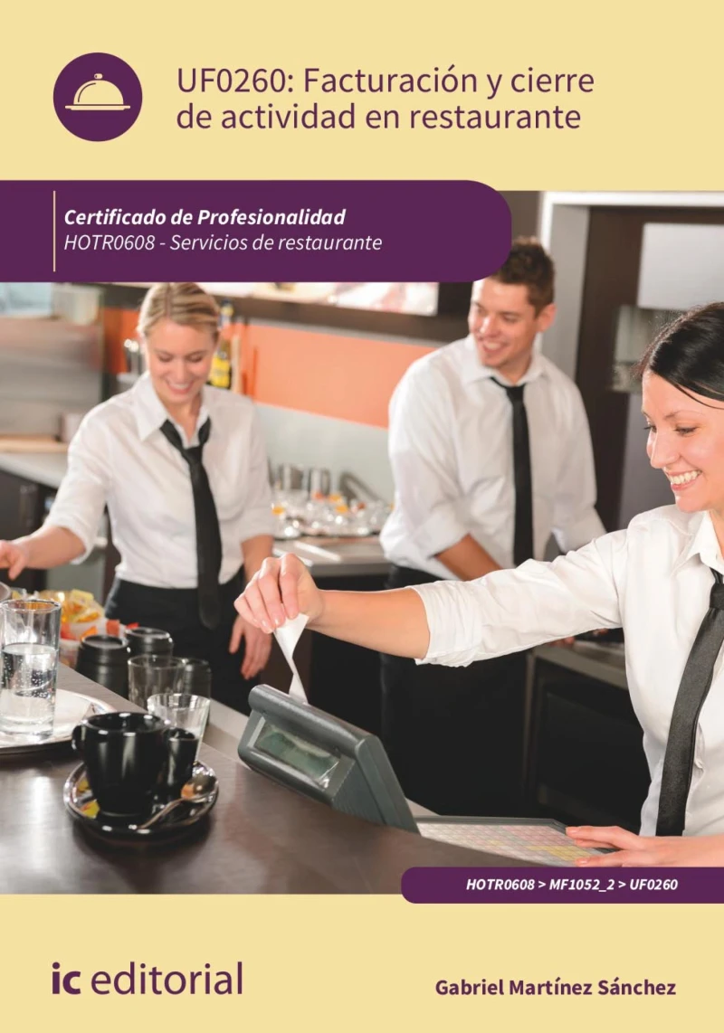 Portada: Facturación y cierre de actividad en Restaurante. HOTR0608