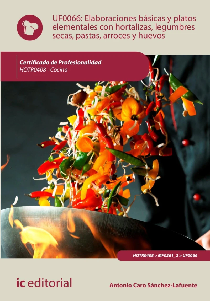 Portada: Elaboraciones básicas y platos elementales con hortalizas, legumbres secas, pastas, arroces y huevos . HOTR0408