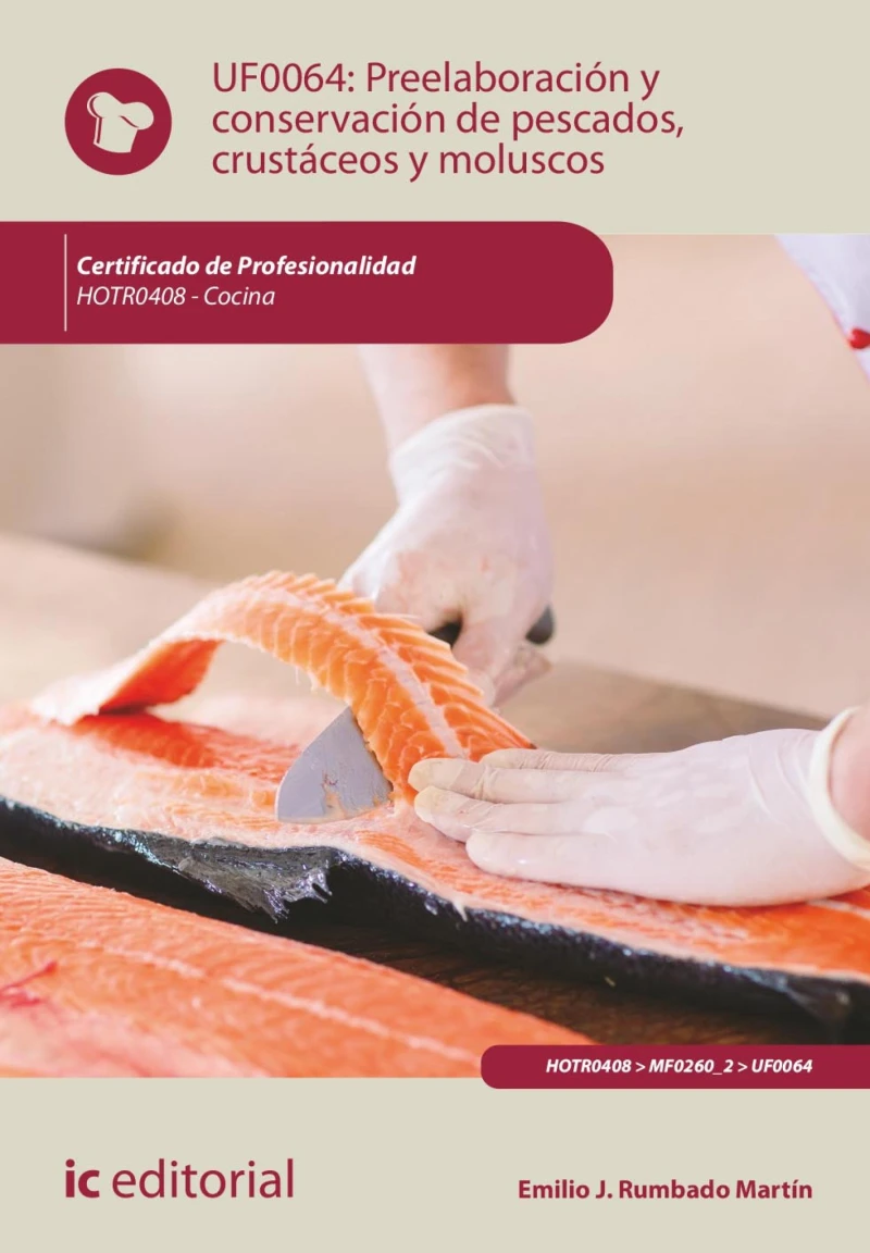 Portada: Preelaboración y conservación de pescados, crustáceos y moluscos . HOTR0408