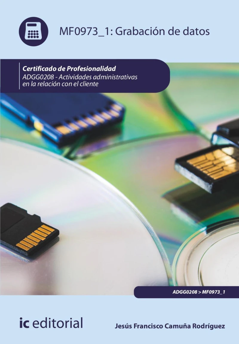 Portada: Grabación de datos. ADGG0208