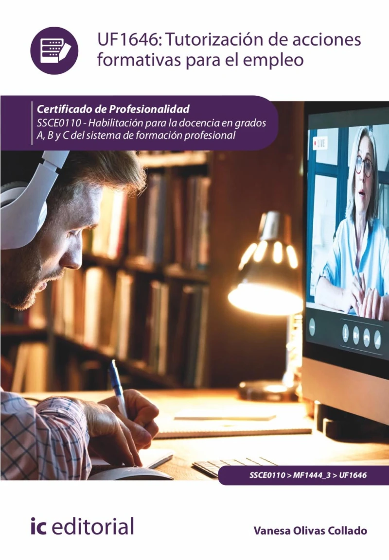 Portada: Tutorización de acciones formativas para el empleo. SSCE0110