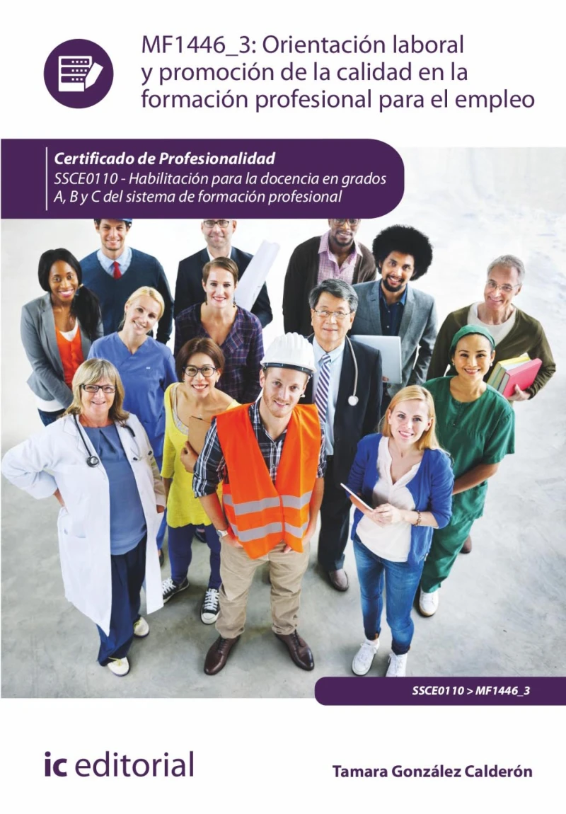 Portada: Orientación laboral y promoción de la calidad en la Formación Profesional para el Empleo. SSCE0110