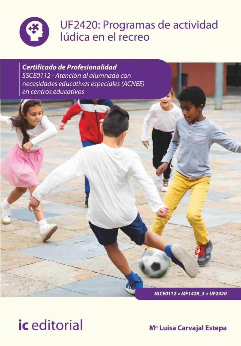 Portada: Programas de actividad lúdica en el recreo. SSCE0112