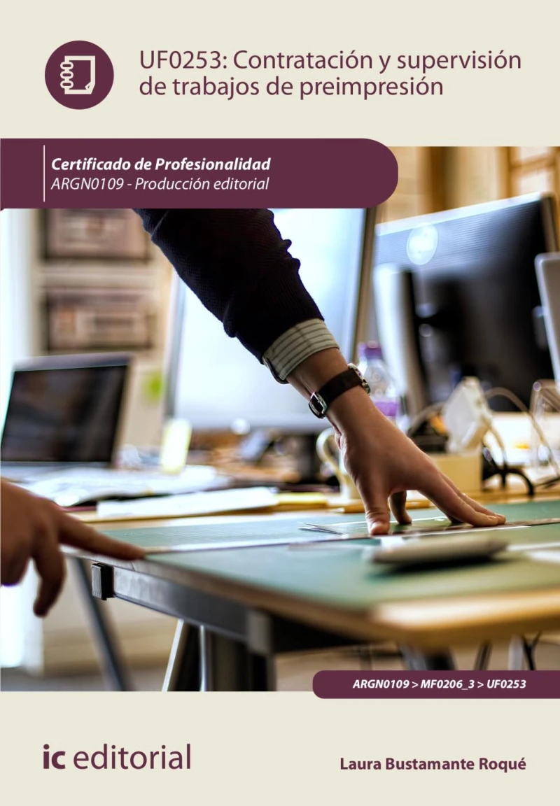 Portada: Contratación y supervisión de trabajos de preimpresión. ARGN0109