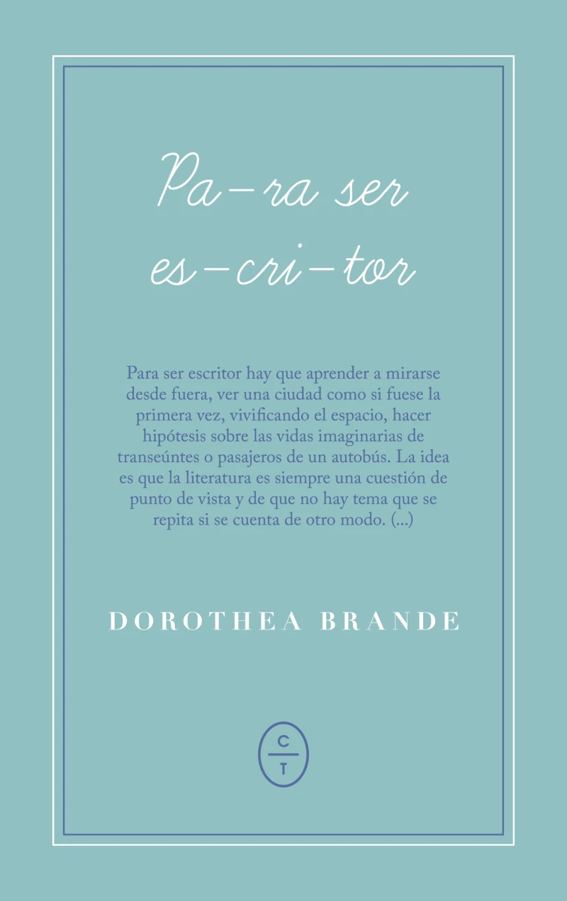 Portada: Para ser escritor