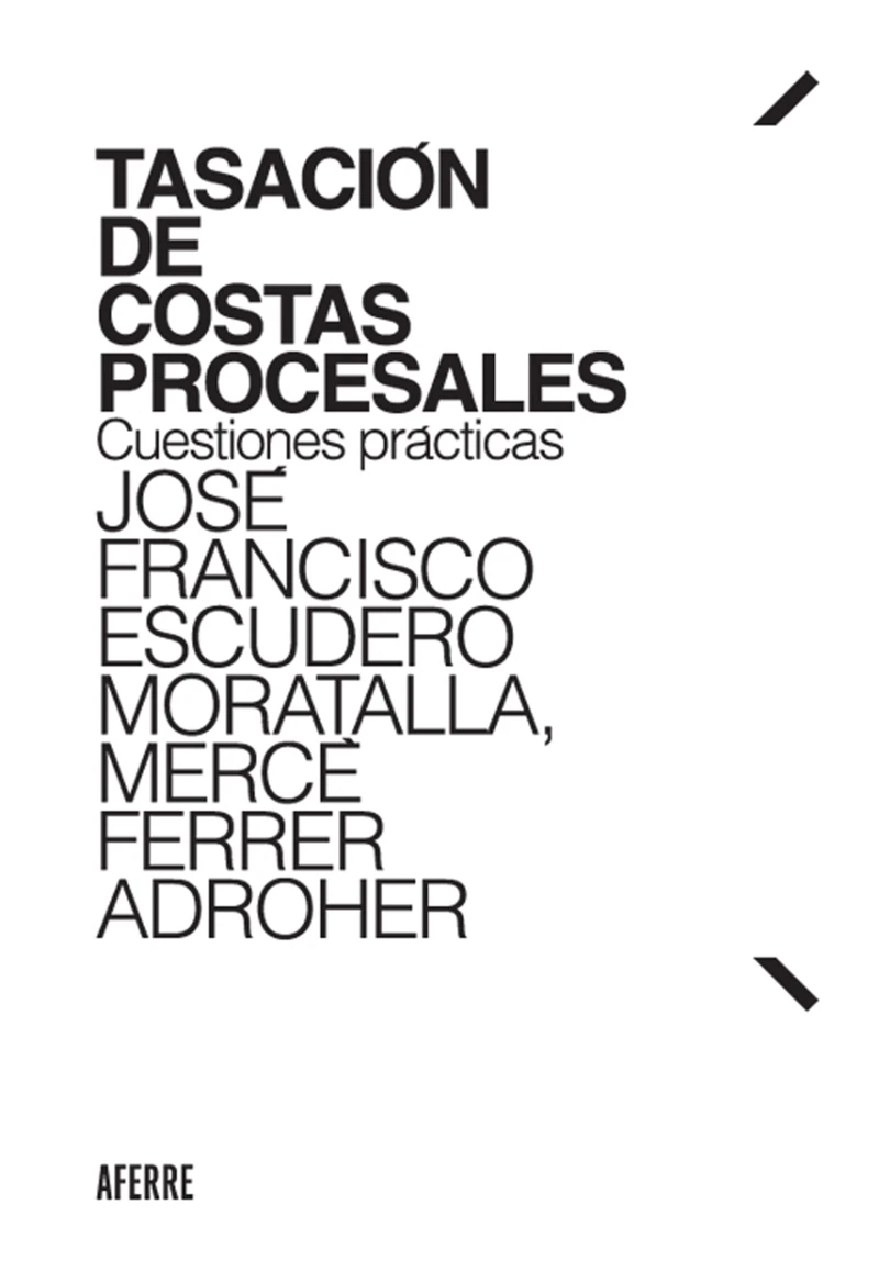 Portada: Tasación de costas procesales