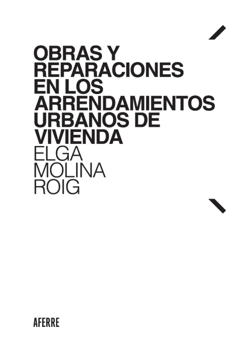 Portada: Obras y reparaciones en los arrendamientos urbanos de vivienda