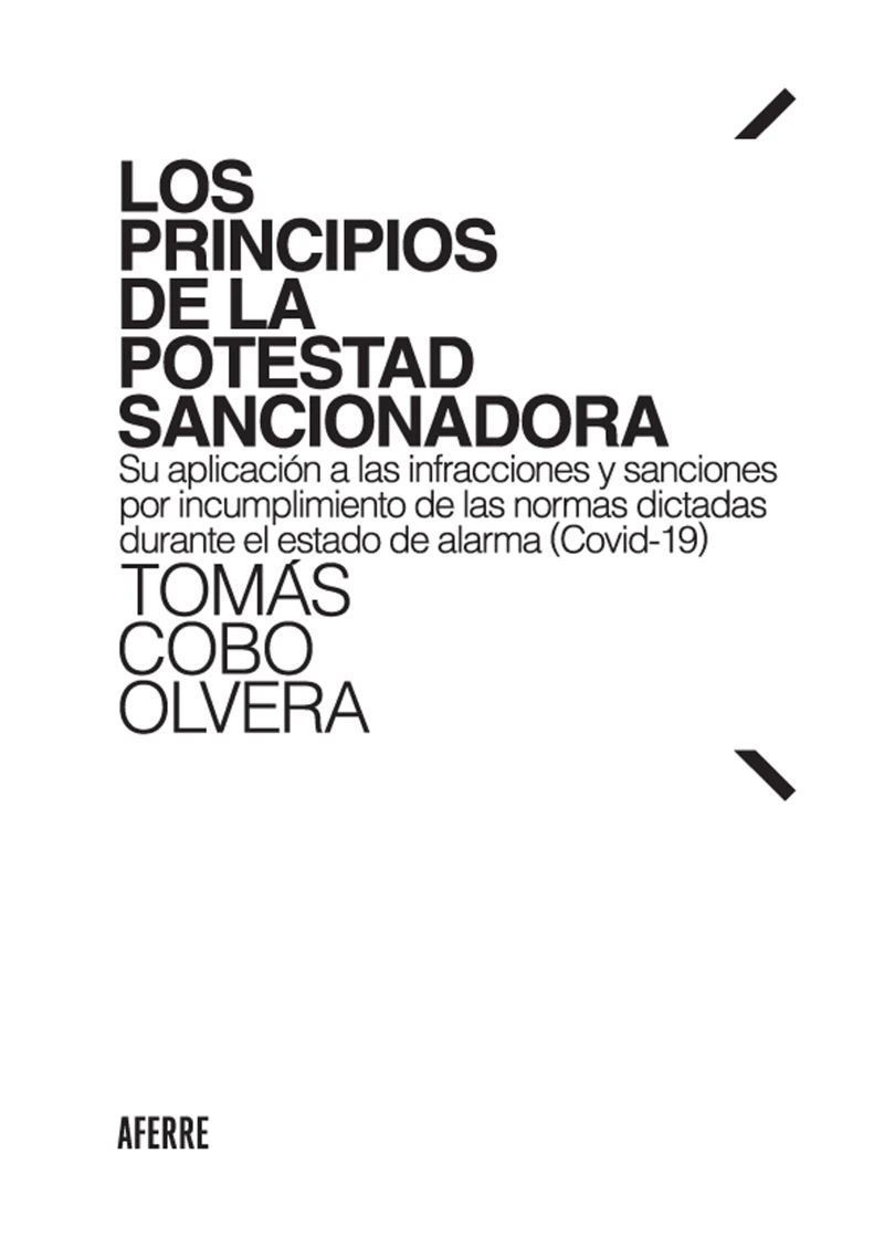 Portada: Los principios de la potestad sancionadora
