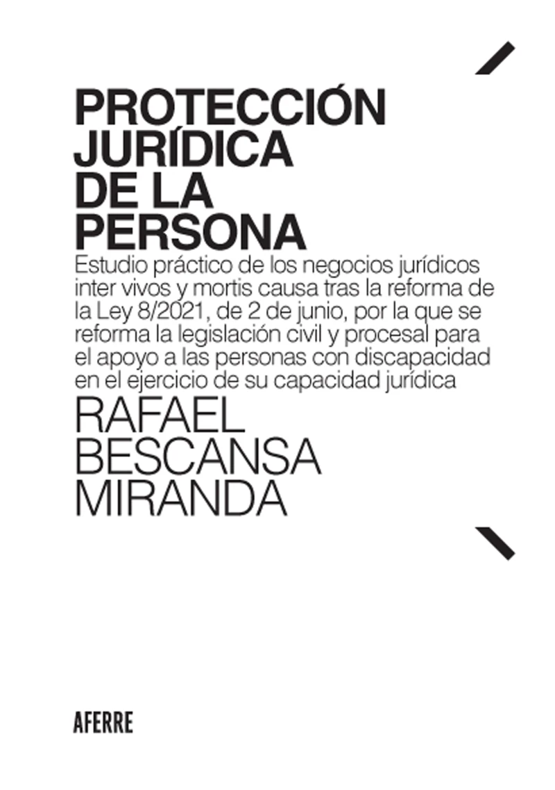 Portada: Protección jurídica de la persona