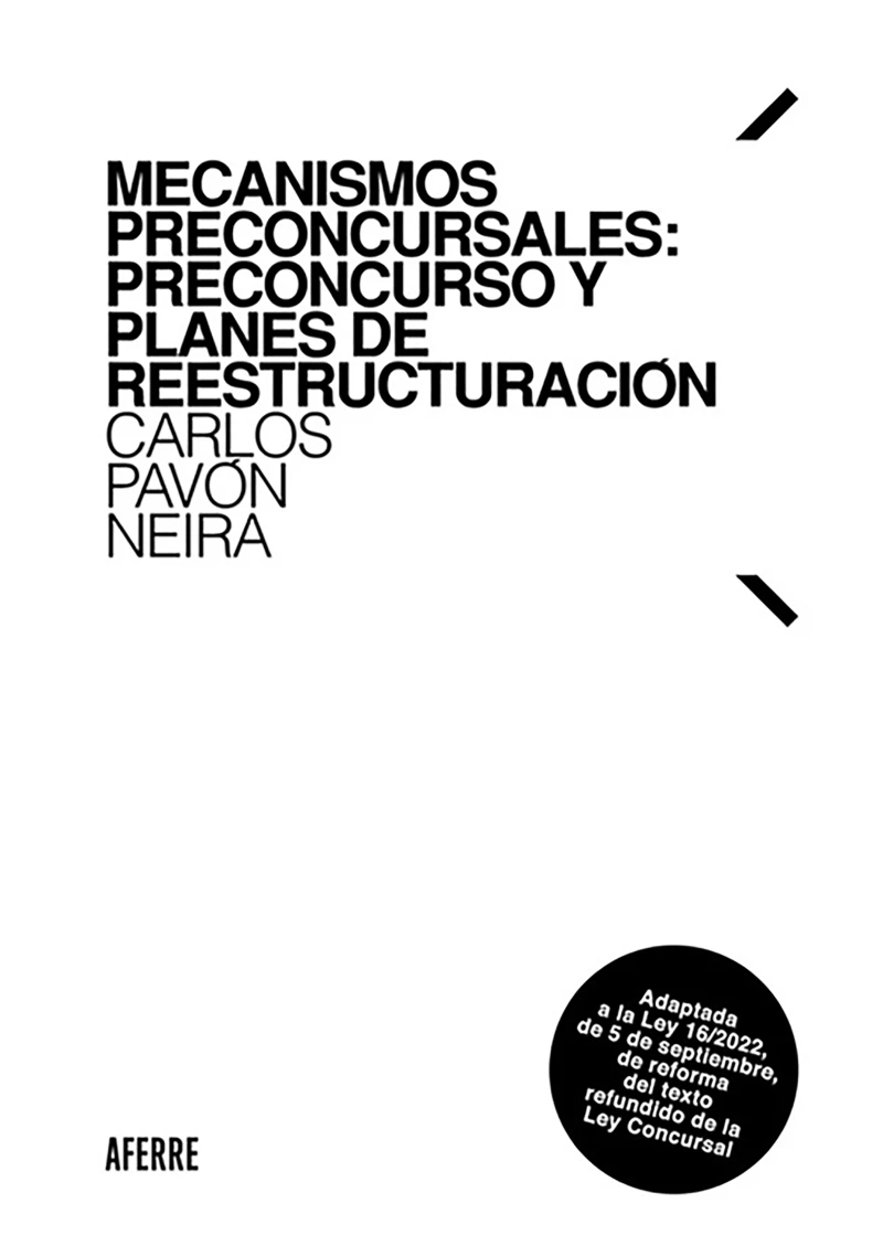 Portada: Mecanismos preconcursales: preconcurso y planes de reestructuración