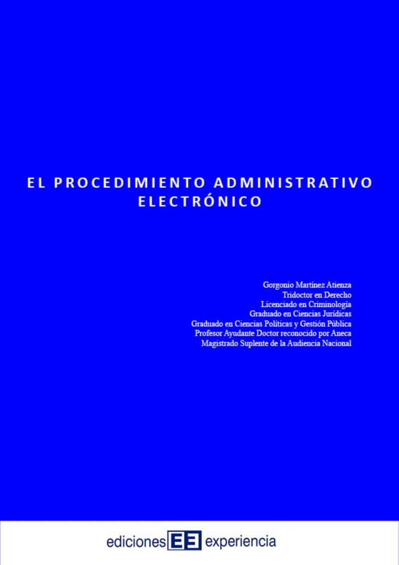 Portada: El procedimiento administrativo electrónico