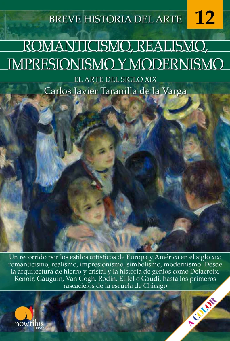 Portada: Breve historia del romanticismo, realismo, impresionismo y modernismo