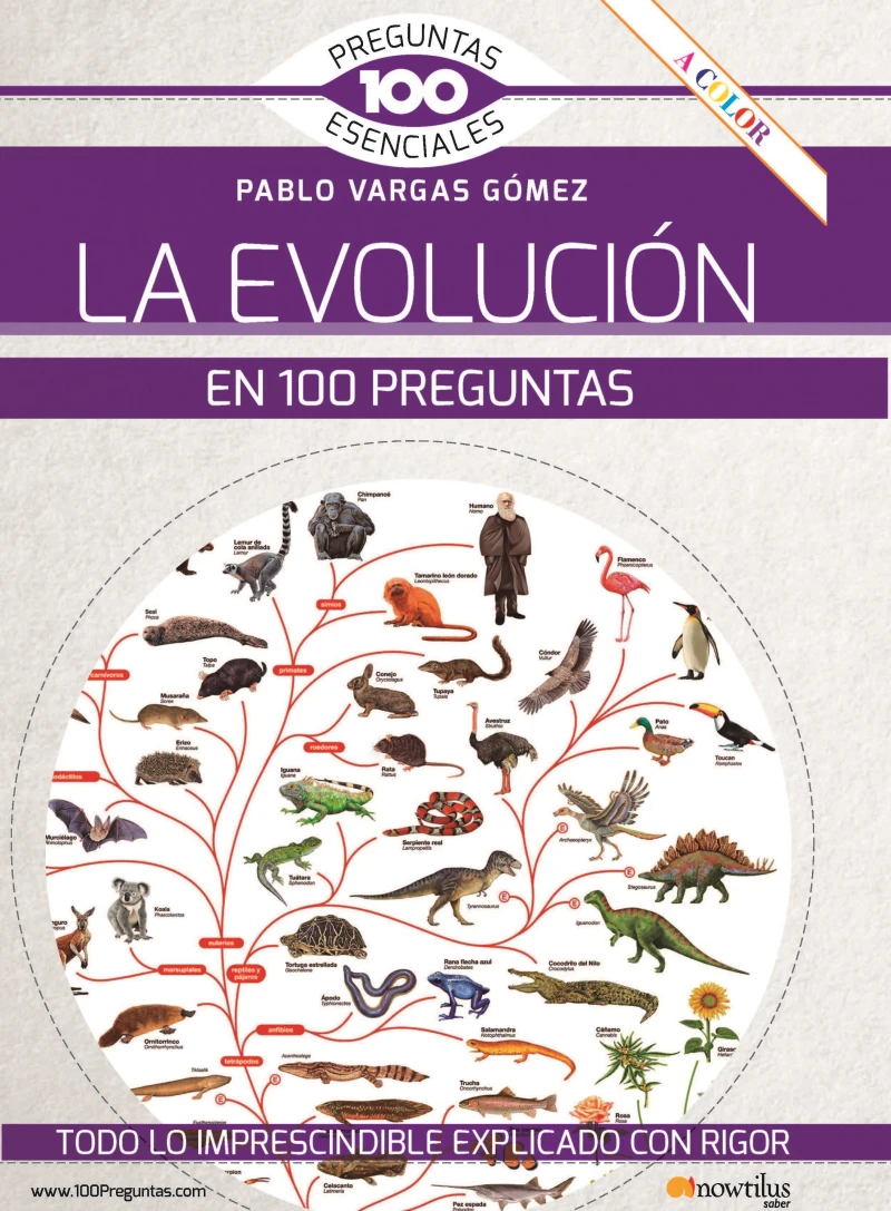 Portada: La evolución en 100 preguntas