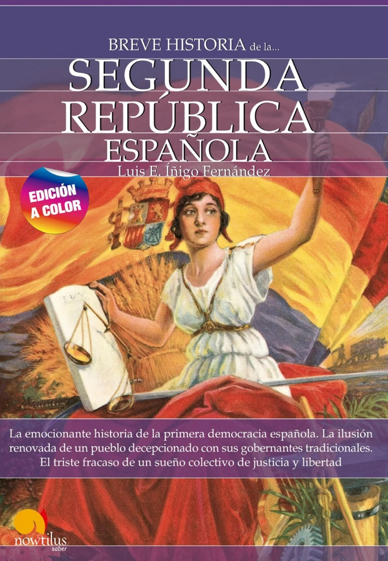 Portada: Breve historia de la Segunda República española. Nueva edición color