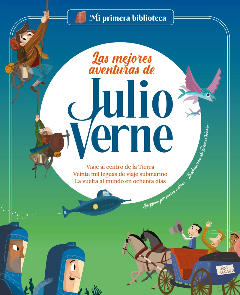Portada: Las mejores aventuras de Julio Verne