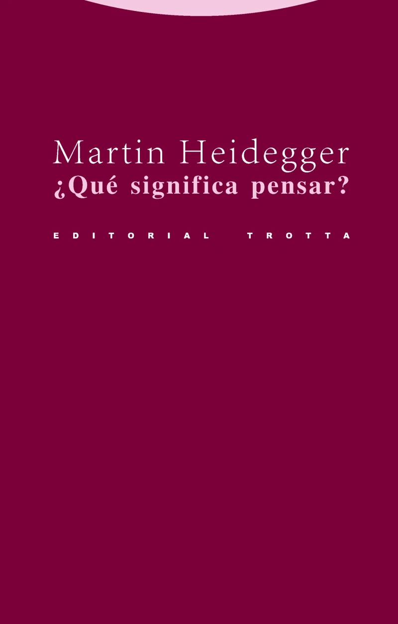 Portada: ¿Qué significa pensar?
