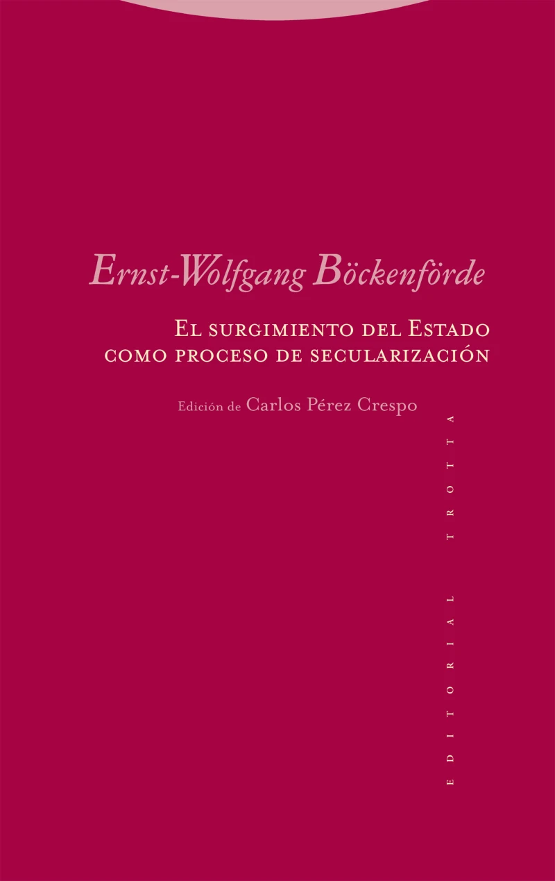 Portada: El surgimiento del Estado como proceso de secularización