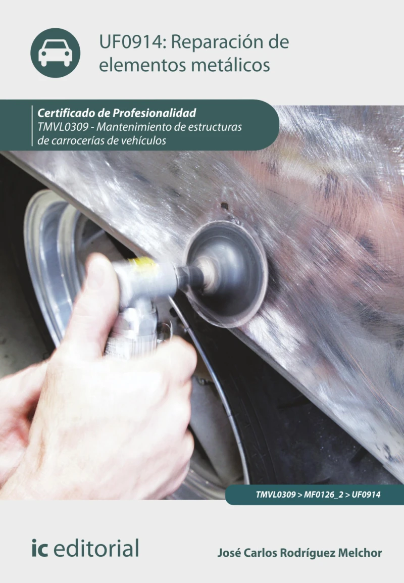 Portada: Reparación de elementos metálicos. TMVL0309