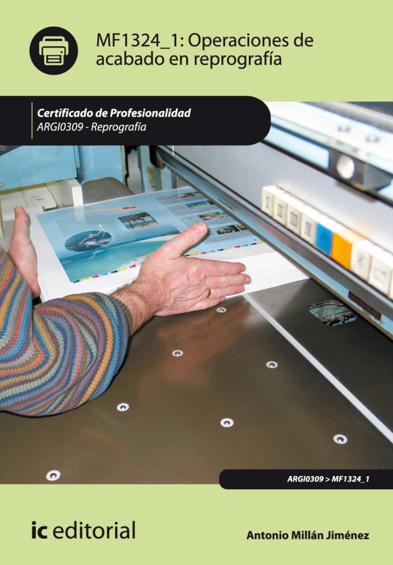 Portada: Operaciones de acabado en reprografía. ARGI0309