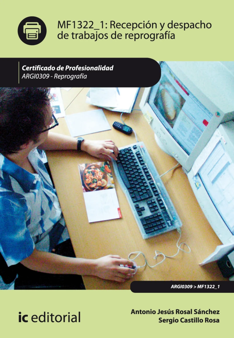 Portada: Recepción y despacho de trabajos de reprografía. ARGI0309
