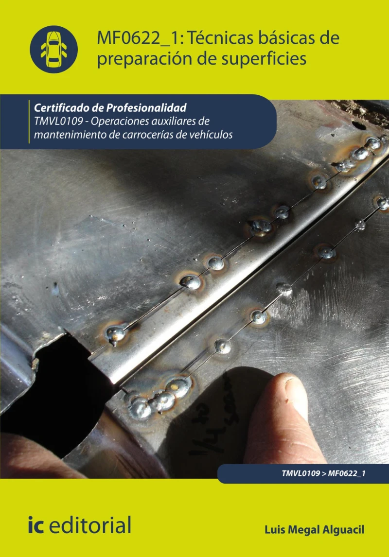 Portada: Técnicas básicas de preparación de superficies. TMVL0109