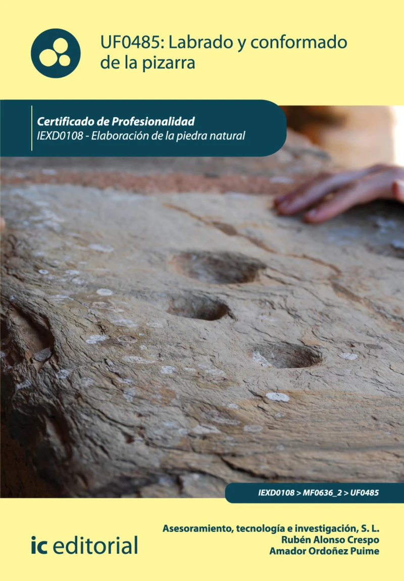 Portada: Labrado y conformado de la pizarra. IEXD0108