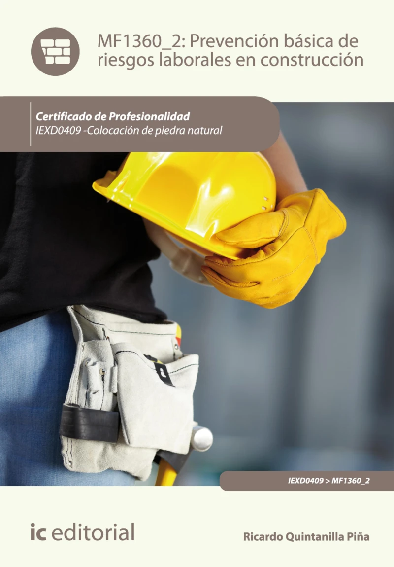 Portada: Prevención básica de riesgos laborales en construcción. IEXD0409