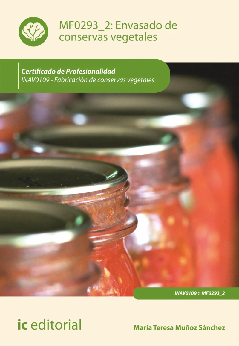 Portada: Envasado de conservas vegetales. INAVO109
