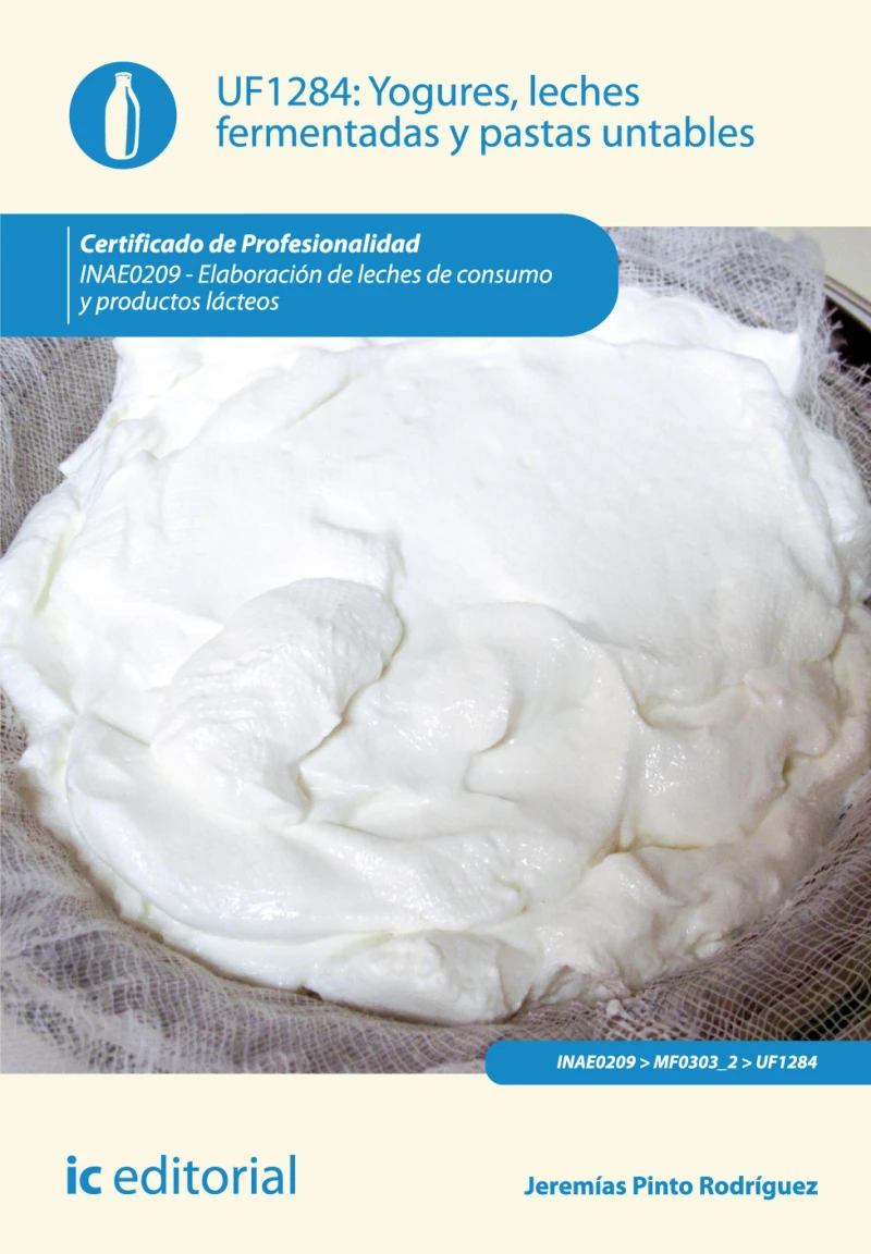 Portada: Yogures, leches fermentadas y pastas untables. INAE0209