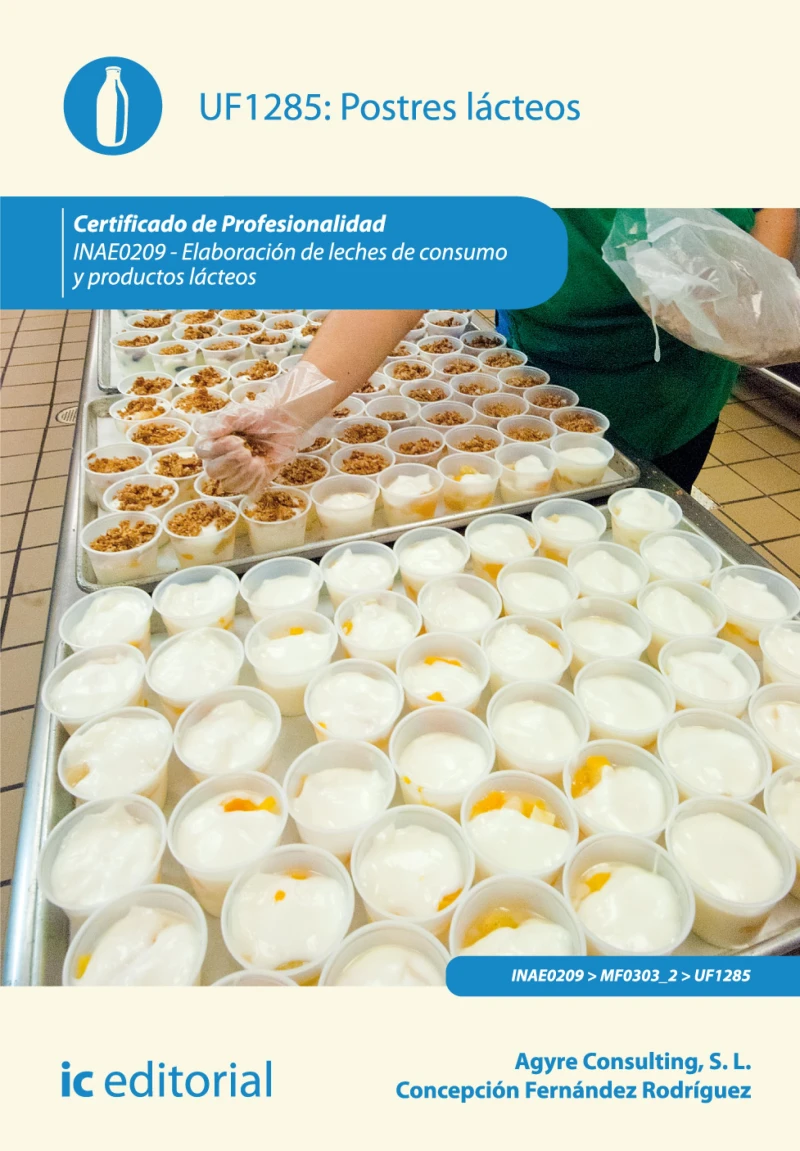 Portada: Postres lácteos. INAE0209