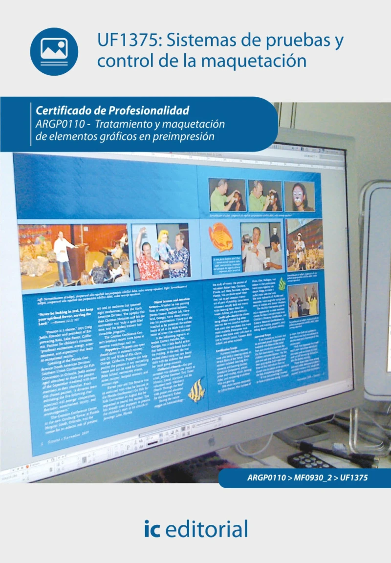 Portada: Sistemas de pruebas y control de la maquetación. ARGP0110