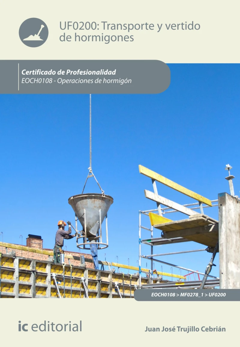 Portada: Transporte y vertido de hormigones. EOCH0108