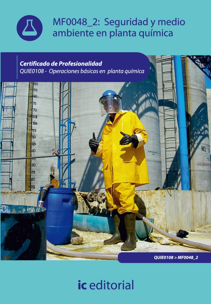 Portada: Seguridad y medio ambiente en planta química. QUIE0108