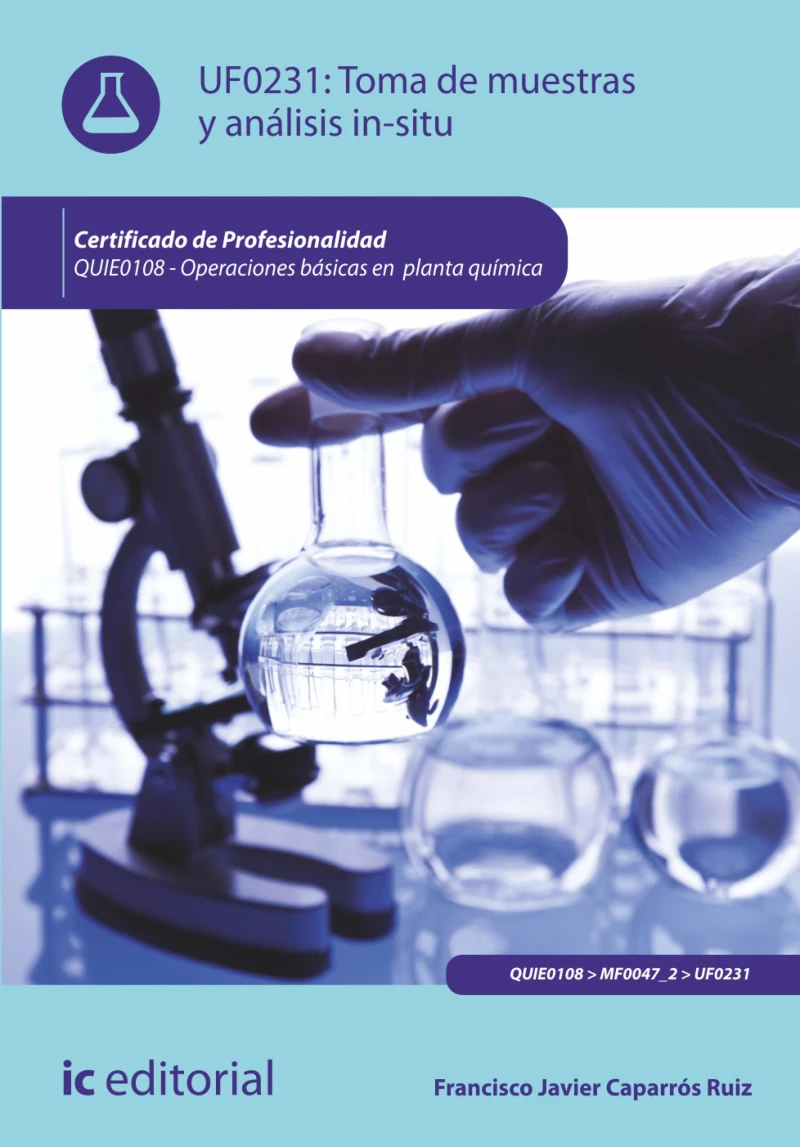 Portada: Toma de muestras y análisis in-situ. QUIE0108