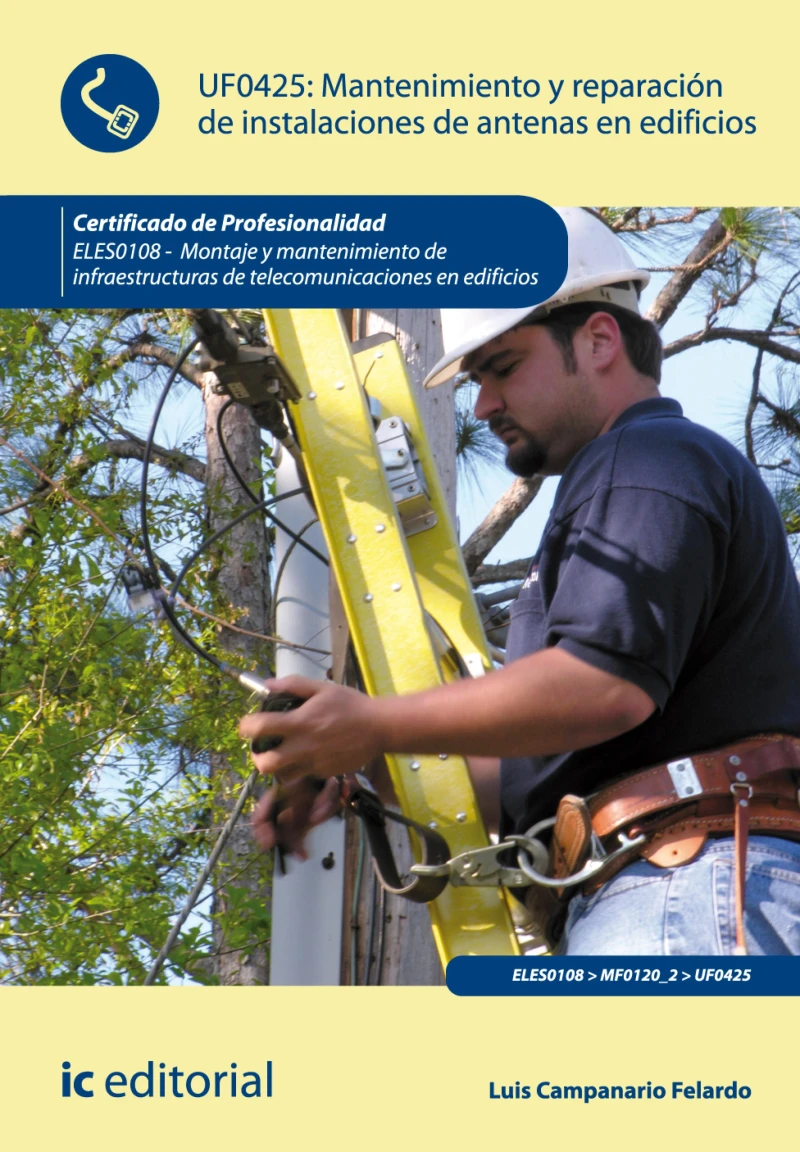 Portada: Mantenimiento y reparación de instalaciones de antenas en edificios. ELES0108