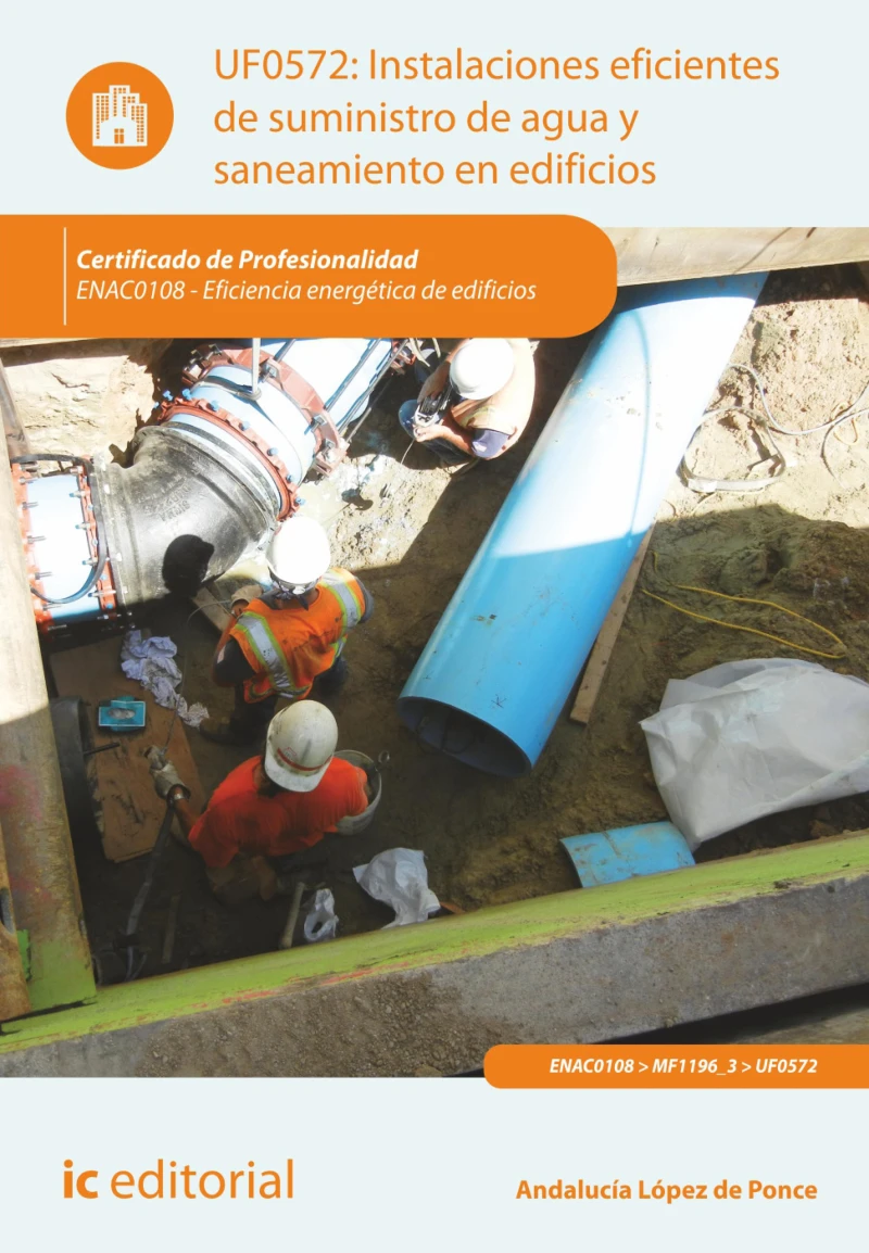 Portada: Instalaciones eficientes de suministro de agua y saneamiento en edificios. ENAC0108