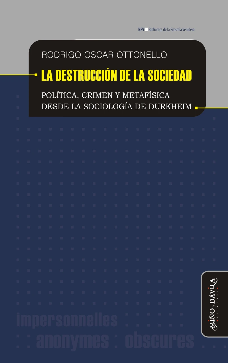Portada: La destrucción de la sociedad