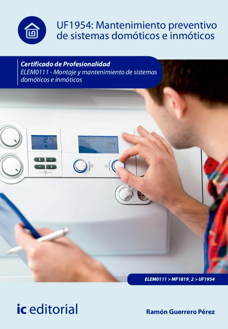 Portada: Mantenimiento preventivo de sistemas domóticos e inmóticos. ELEM0111