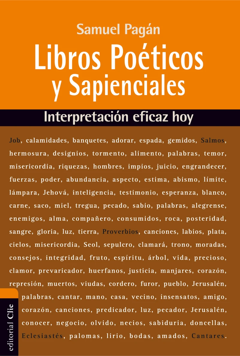 Portada: Libros Poéticos y Sapienciales del Antiguo Testamento
