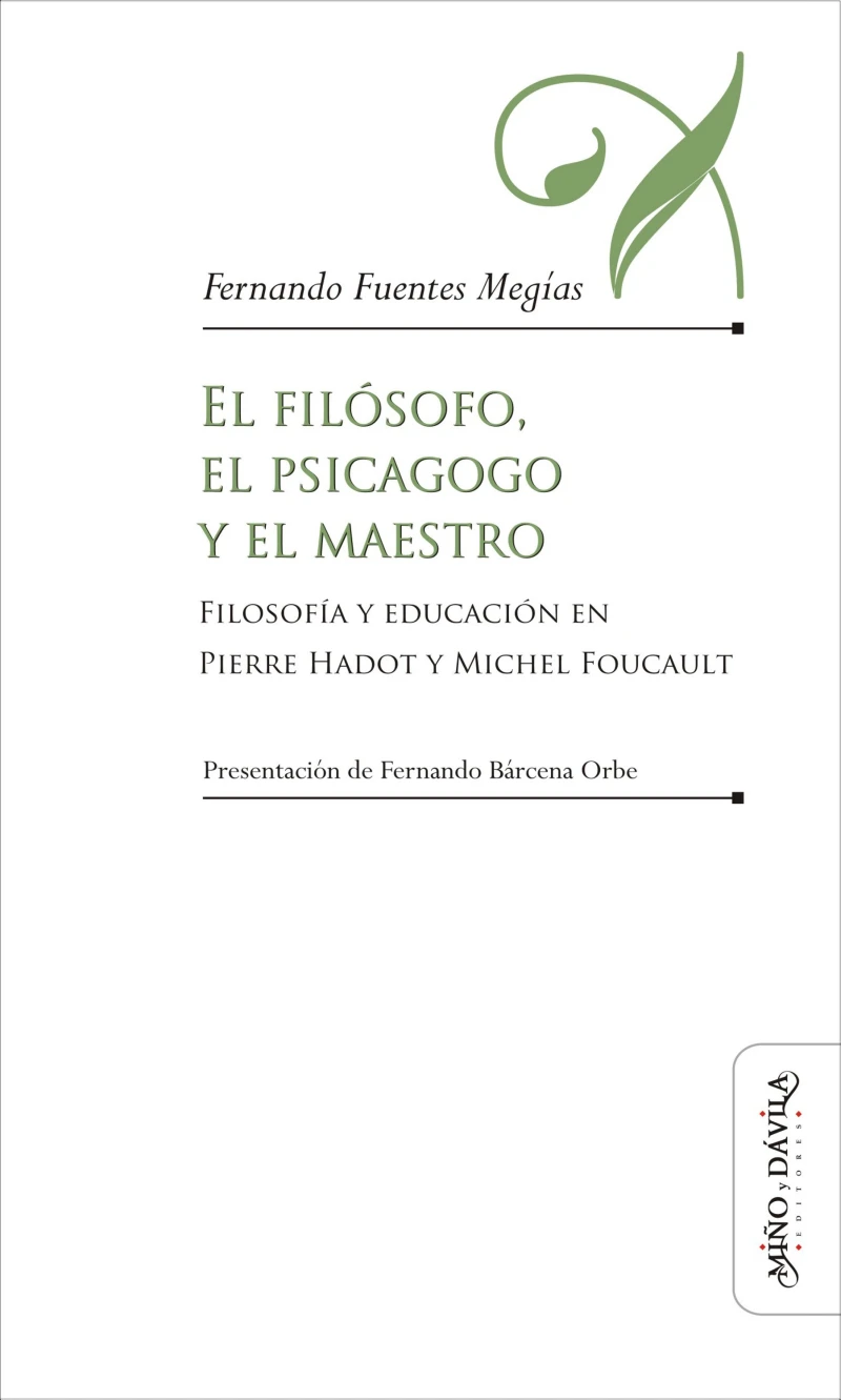 Portada: El filósofo, el psicagogo y el maestro