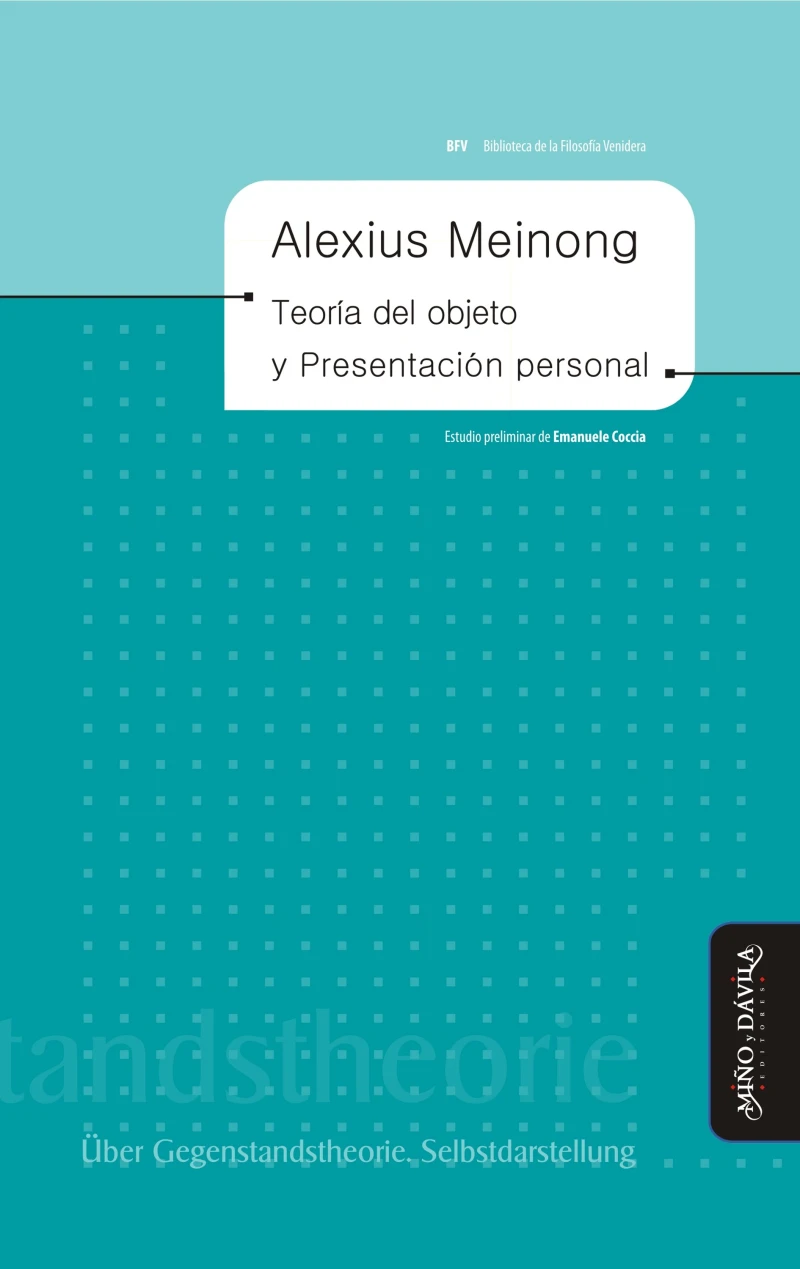 Portada: Teoría del objeto y Presentación personal