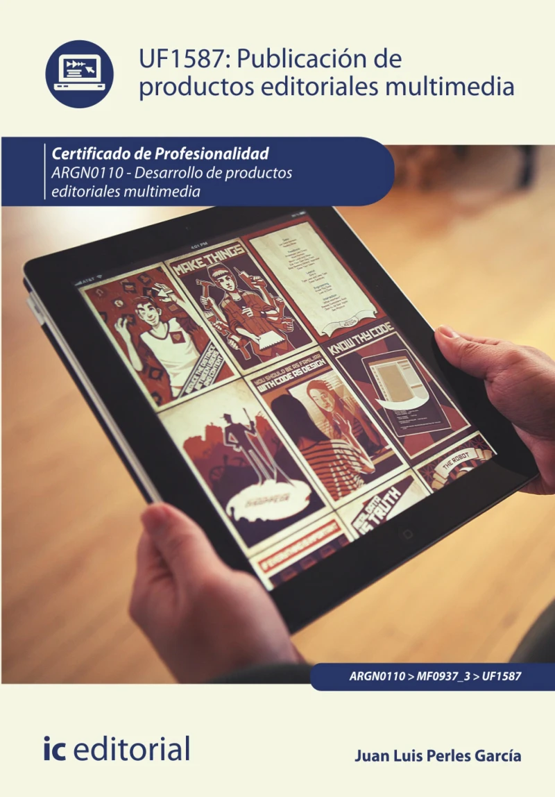 Portada: Publicación de productos editoriales multimedia. ARGN0110