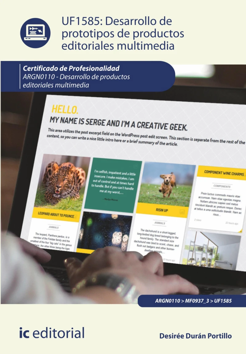 Portada: Desarrollo de prototipos de productos editoriales multimedia. ARGN0110