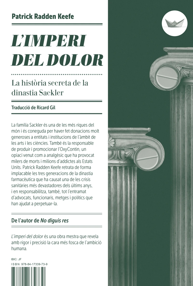 Portada: L'imperi del dolor