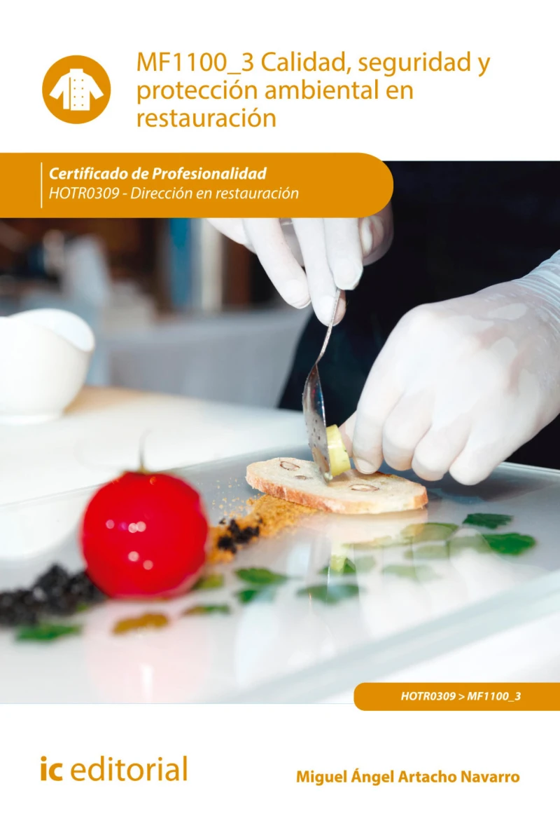 Portada: Calidad, seguridad y protección ambiental en restauración. HOTR0309