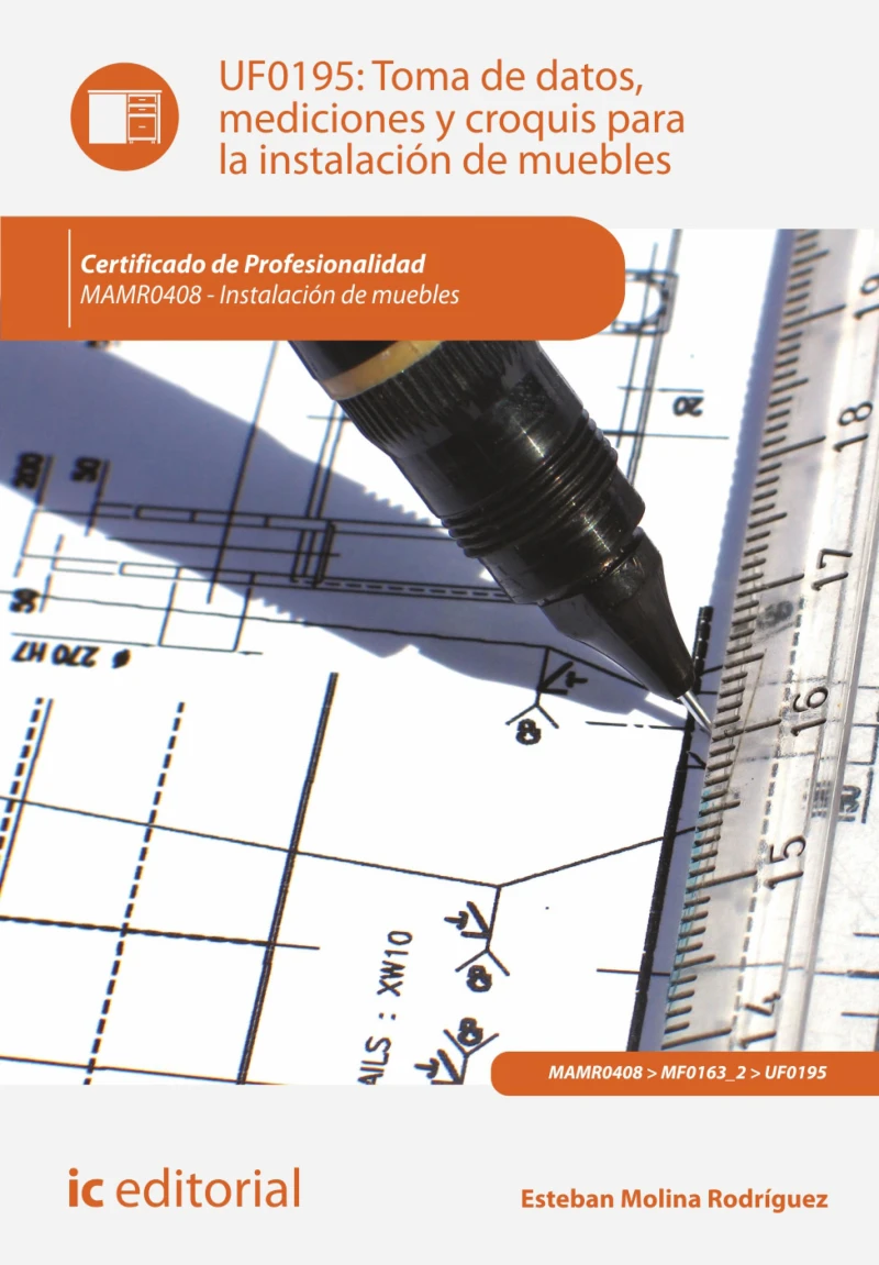 Portada: Toma de datos, mediciones y croquis para la instalación de muebles. MAMR0408
