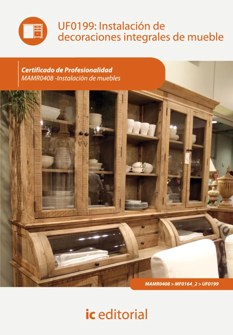 Portada: Instalación de decoraciones integrales de mueble. MAMR0408