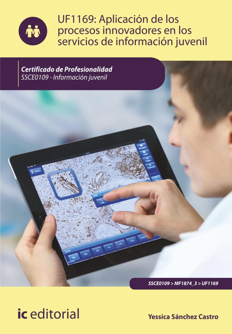 Portada: Aplicación de los procesos innovadores en los servicios de información juvenil. SSCE0109