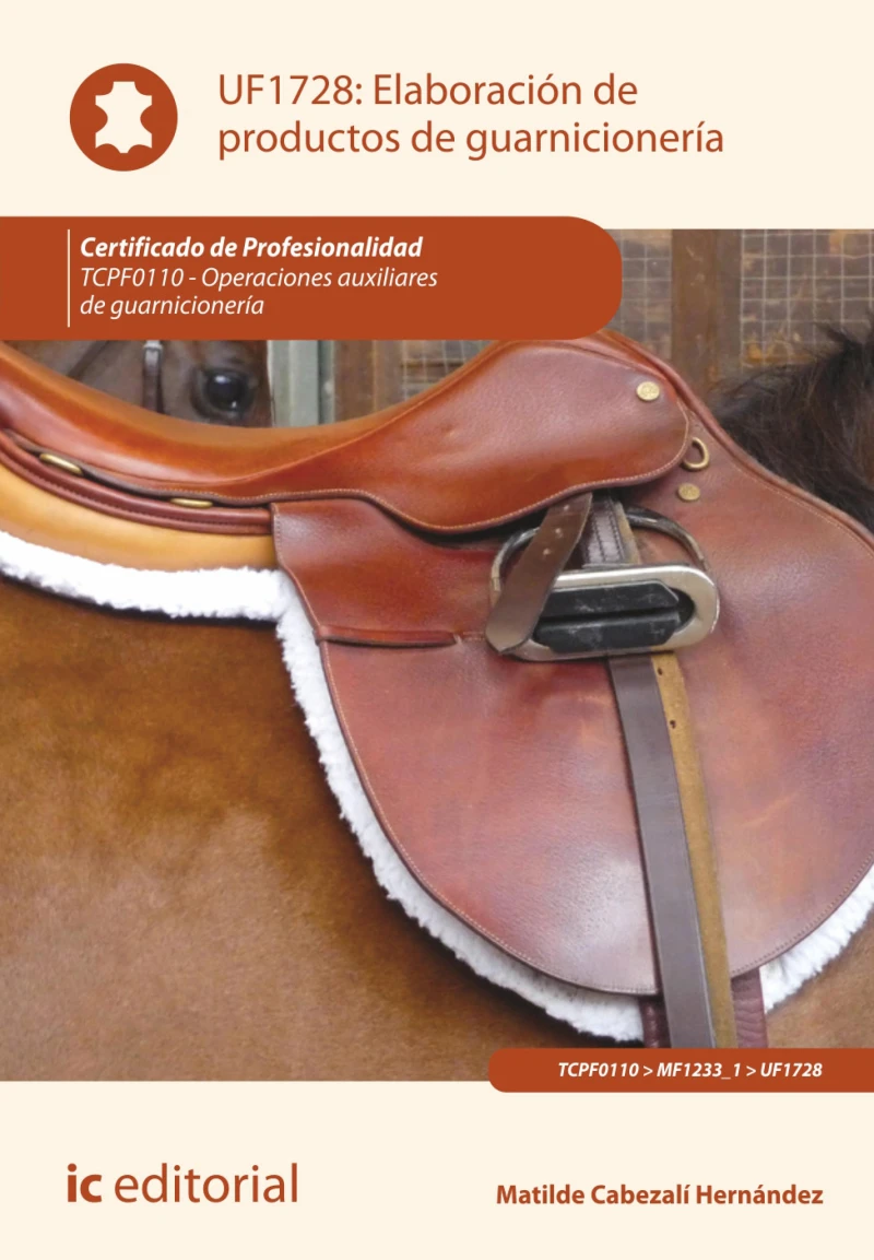 Portada: Elaboración de productos de guarnicionería. TCPF0110