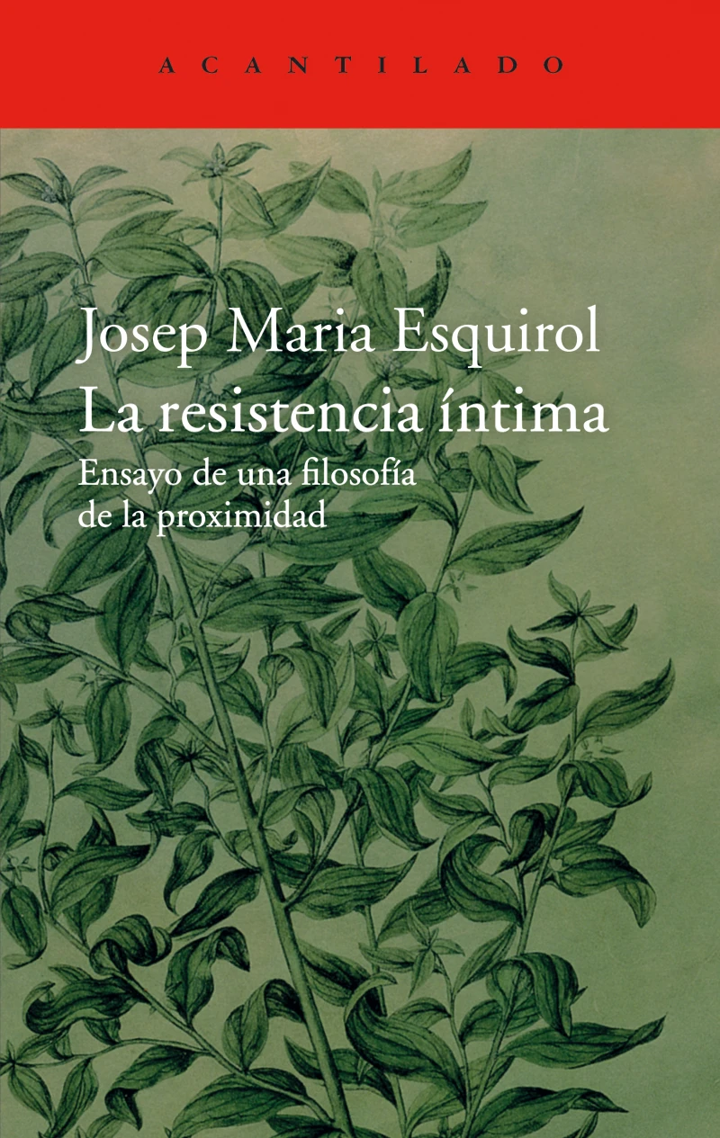 Portada: La resistencia íntima